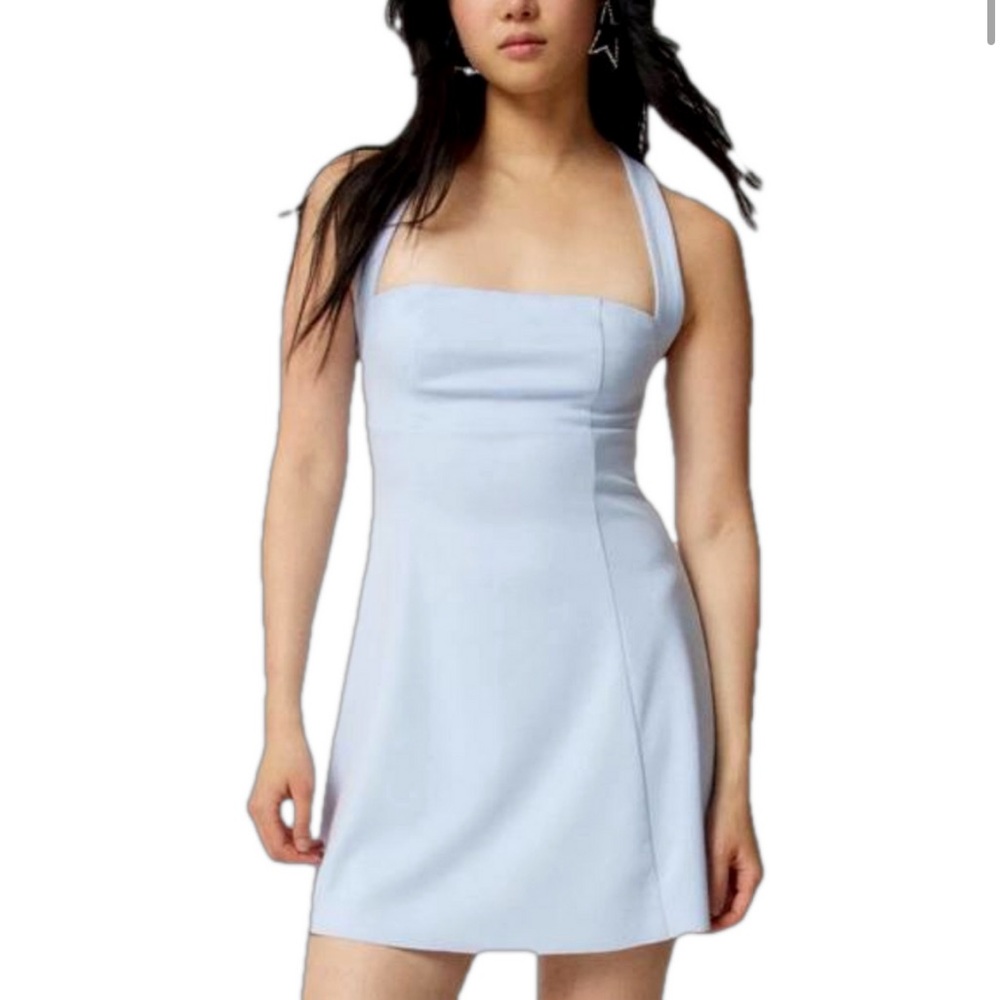 Urban Outfitters Tibby Strappy Back Blue Mini Dress M XL
